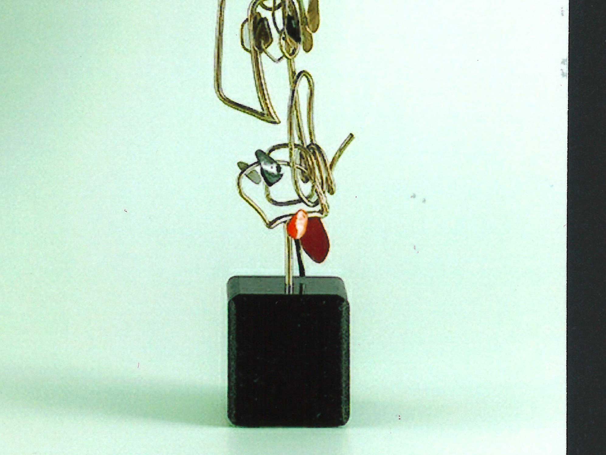 PAGINE DI PENSIERO 1993 1993, ottone smaltato, cm. 80x11x6