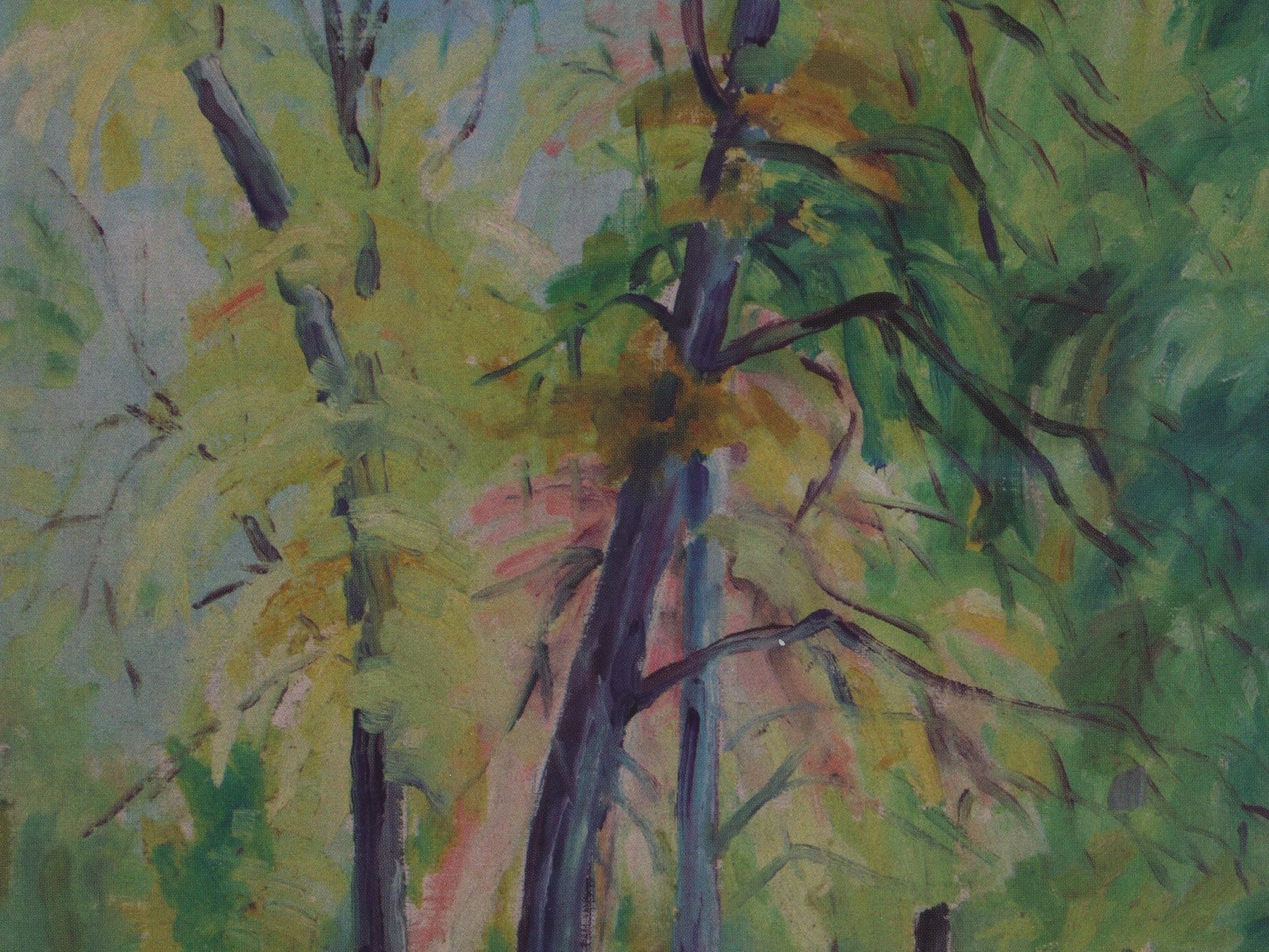 AUTUNNO AL PARCO 1954, olio su tela, cm. 55×40