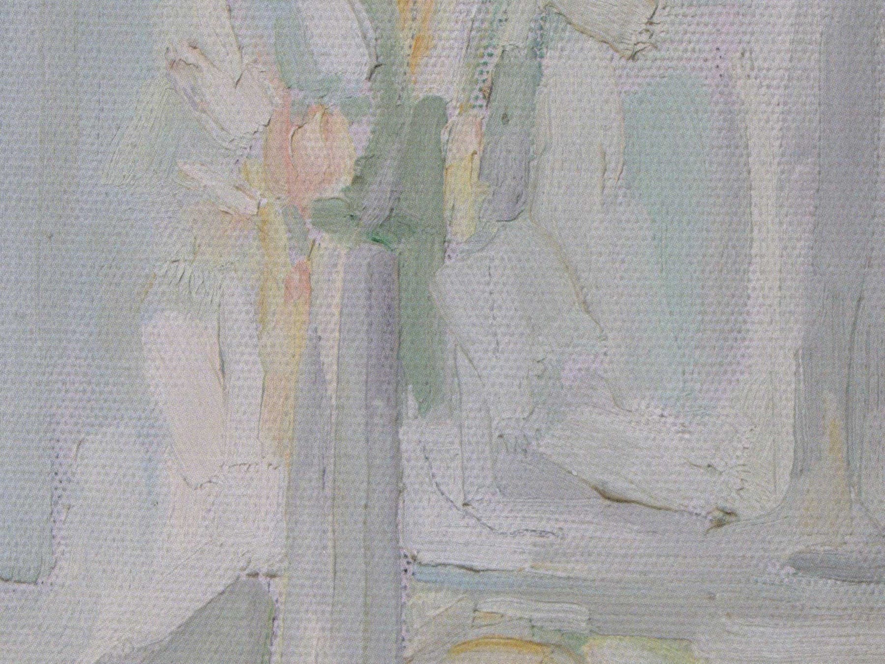 VASO CON FIORI E LIMONI 1963, olio su tela, cm. 40×30