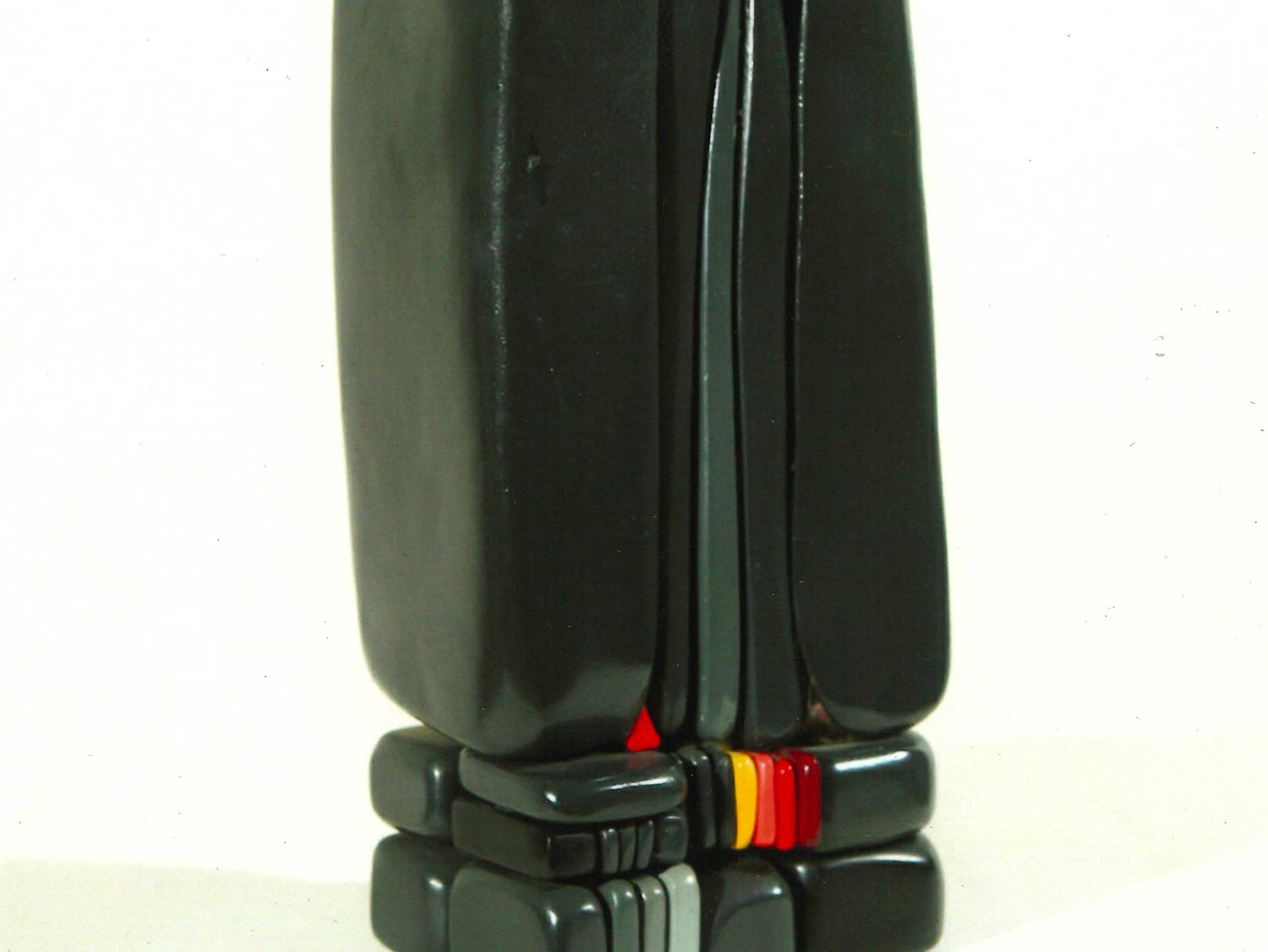 TOTEM DEL PENSIERO N. 6 1989, pasta di legno smaltata, cm. 36x12x8