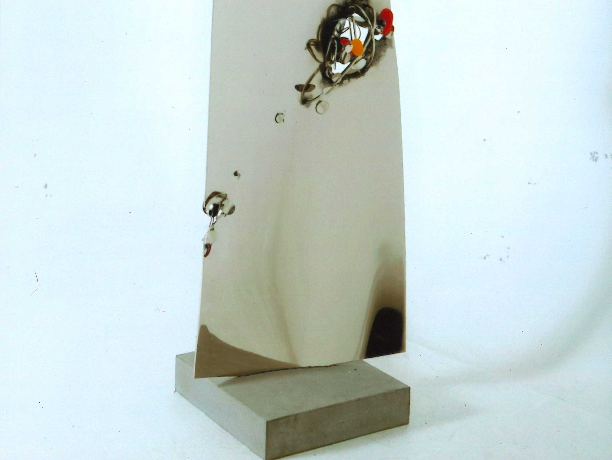 ENTITA’ 15-06-2016 2016, ottone cromato, cm. 172x50x33